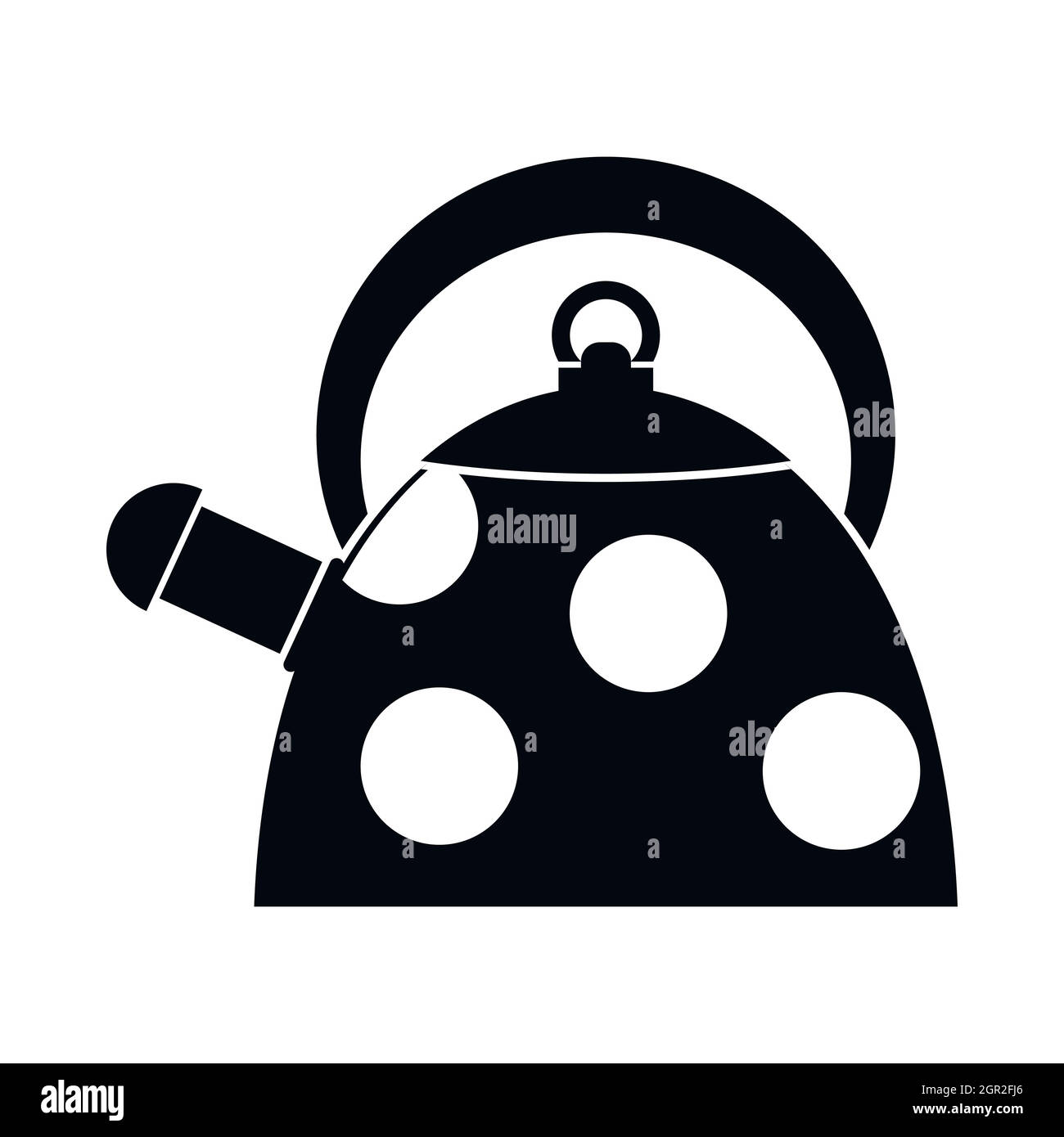 Électrique avec points blancs, l'icône de style simple. Illustration de Vecteur