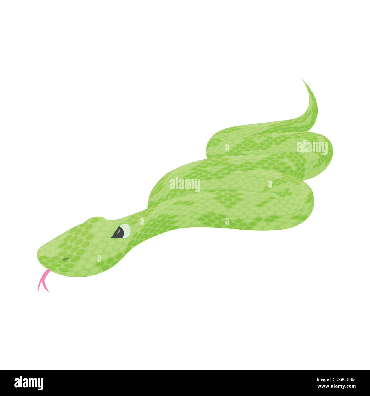 Icône Snake style cartoon, Illustration de Vecteur