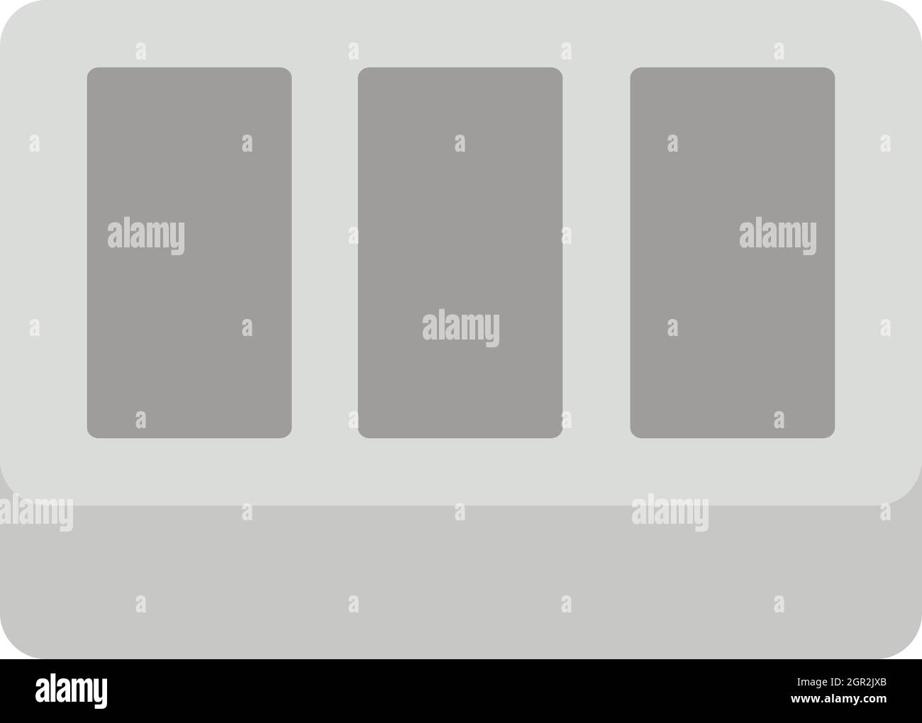 Brique, béton icône style plat Illustration de Vecteur