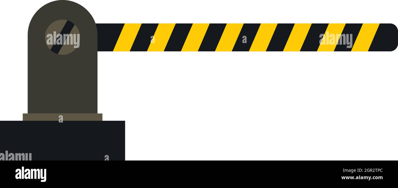 La porte en stationnement, l'icône de style plat Illustration de Vecteur