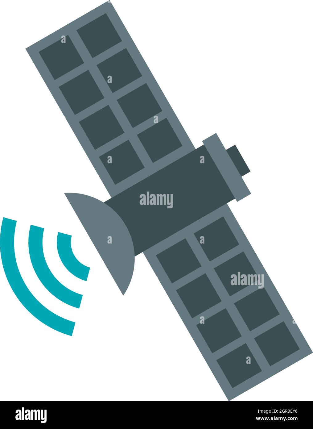 L'icône de satellite, télévision, Illustration de Vecteur