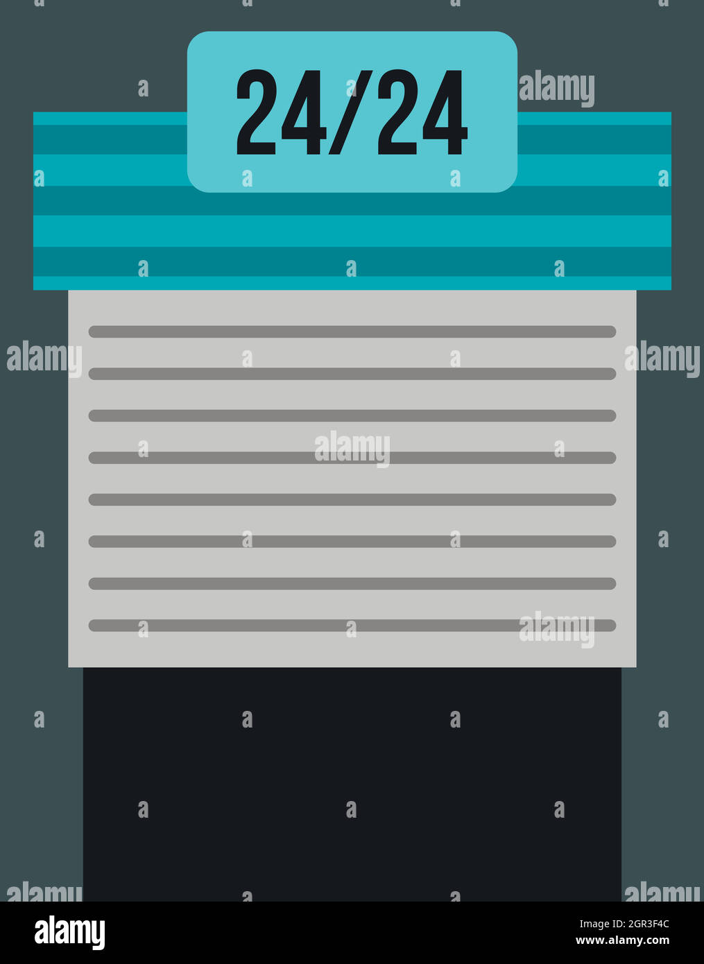 Les portes d'accès à l'icône de style, télévision parking Illustration de Vecteur