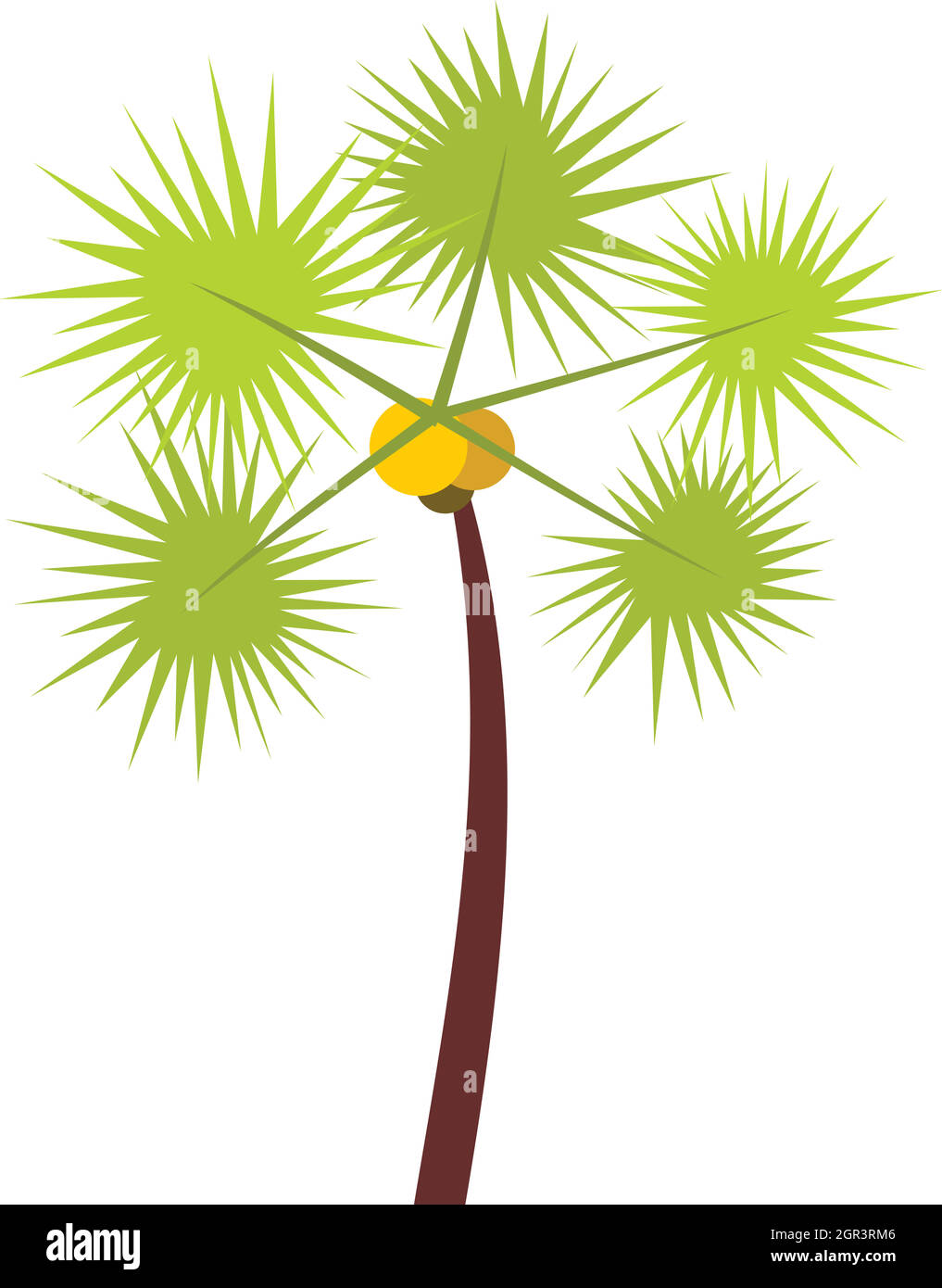 L'icône Palm chamaerops, style plat Illustration de Vecteur L'icône Palm chamaerops, style plat Illustration de Vecteur