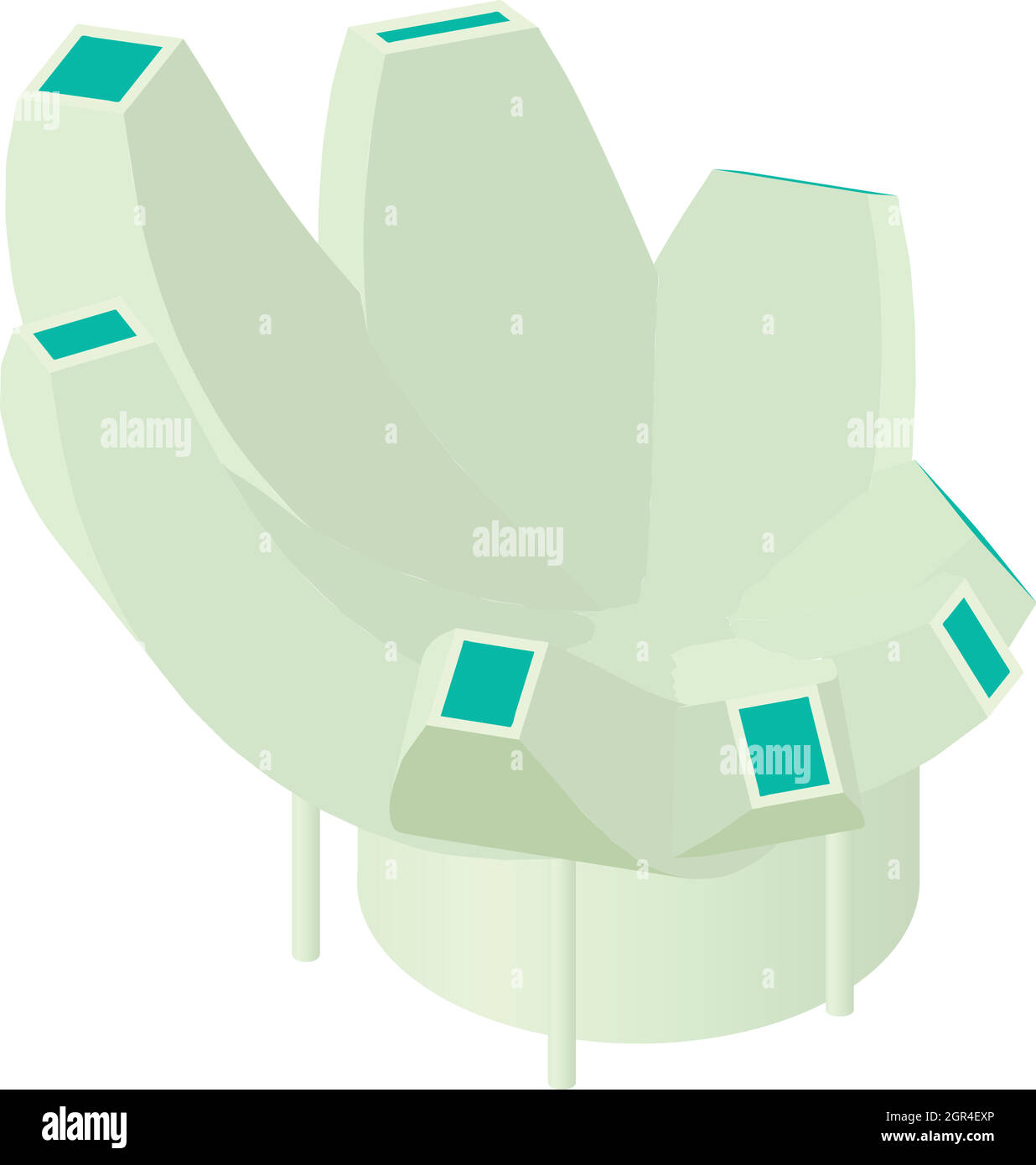 Musée d'art et de la science dans l'icône de Singapour Illustration de Vecteur