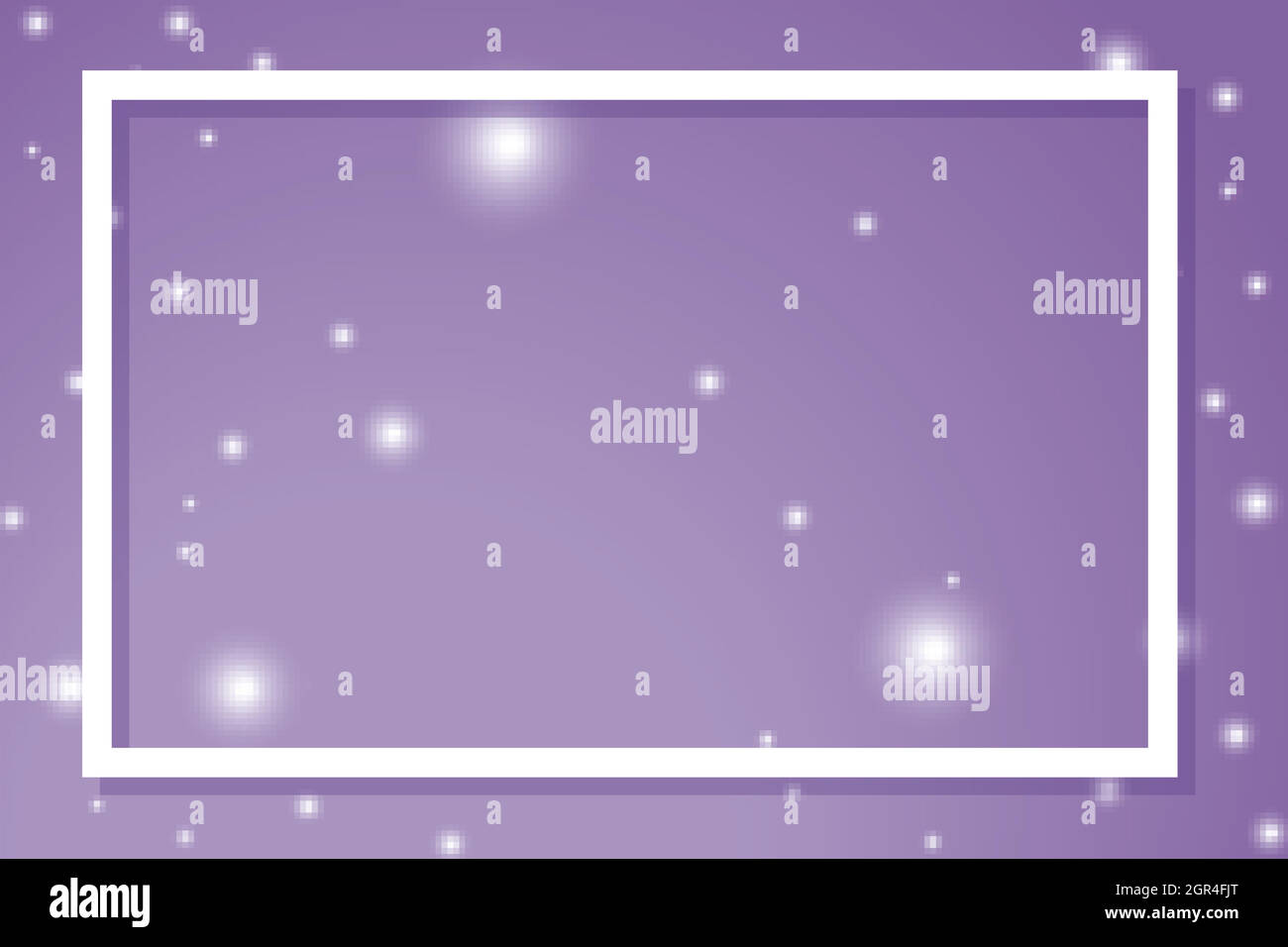 Modèle d'arrière-plan violet avec cadre Illustration de Vecteur