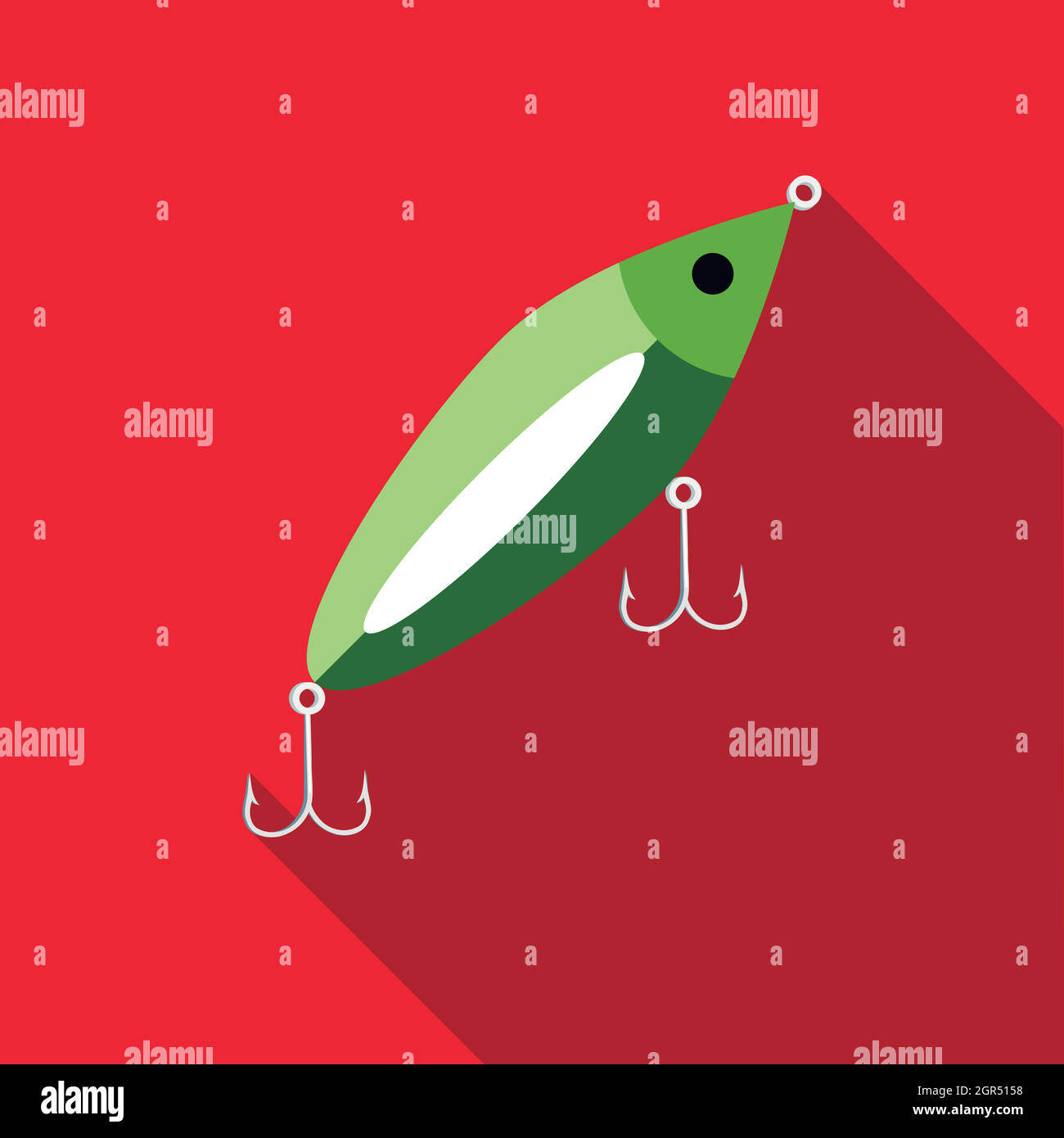 Appâts, icône de style plat Illustration de Vecteur