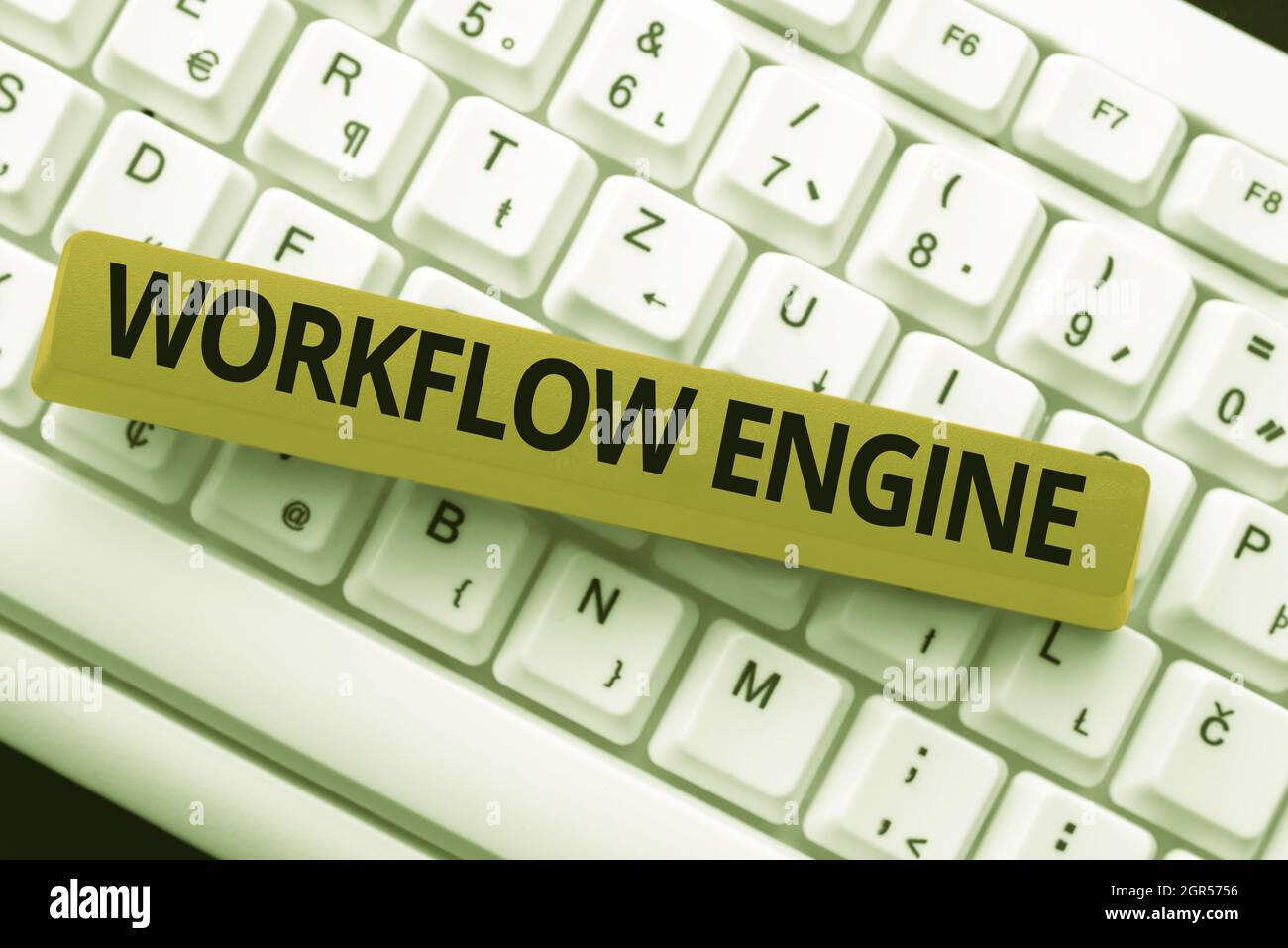 Affiche Le Moteur De Workflow Application Logicielle Business Showcase Qui Gere Les Processus Metier En Tapant L Exemple De Contrat D Emploi Photo Stock Alamy