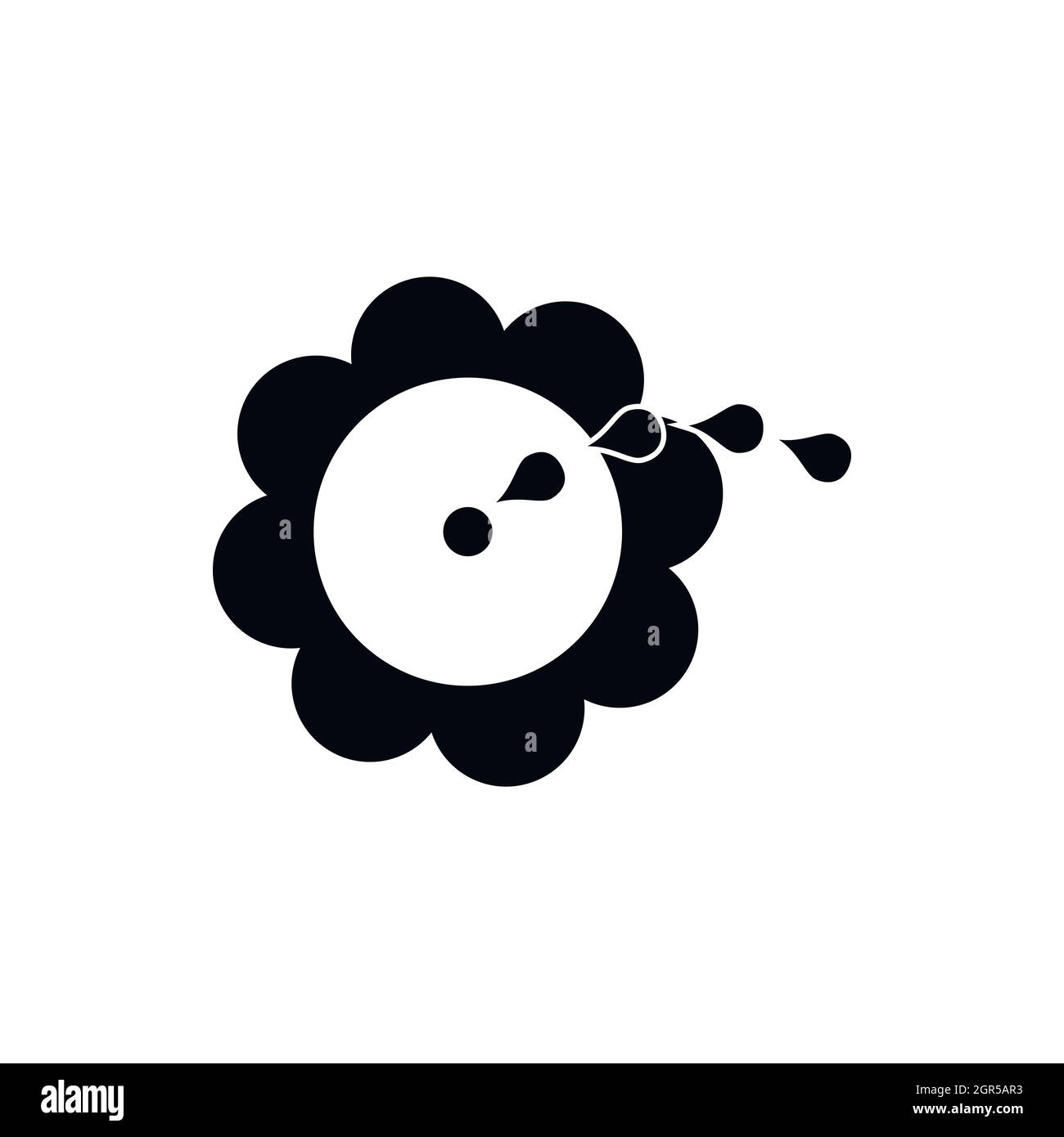 Fleur d'arrosage, l'icône de style simple. Illustration de Vecteur Fleur d'arrosage, l'icône de style simple. Illustration de Vecteur