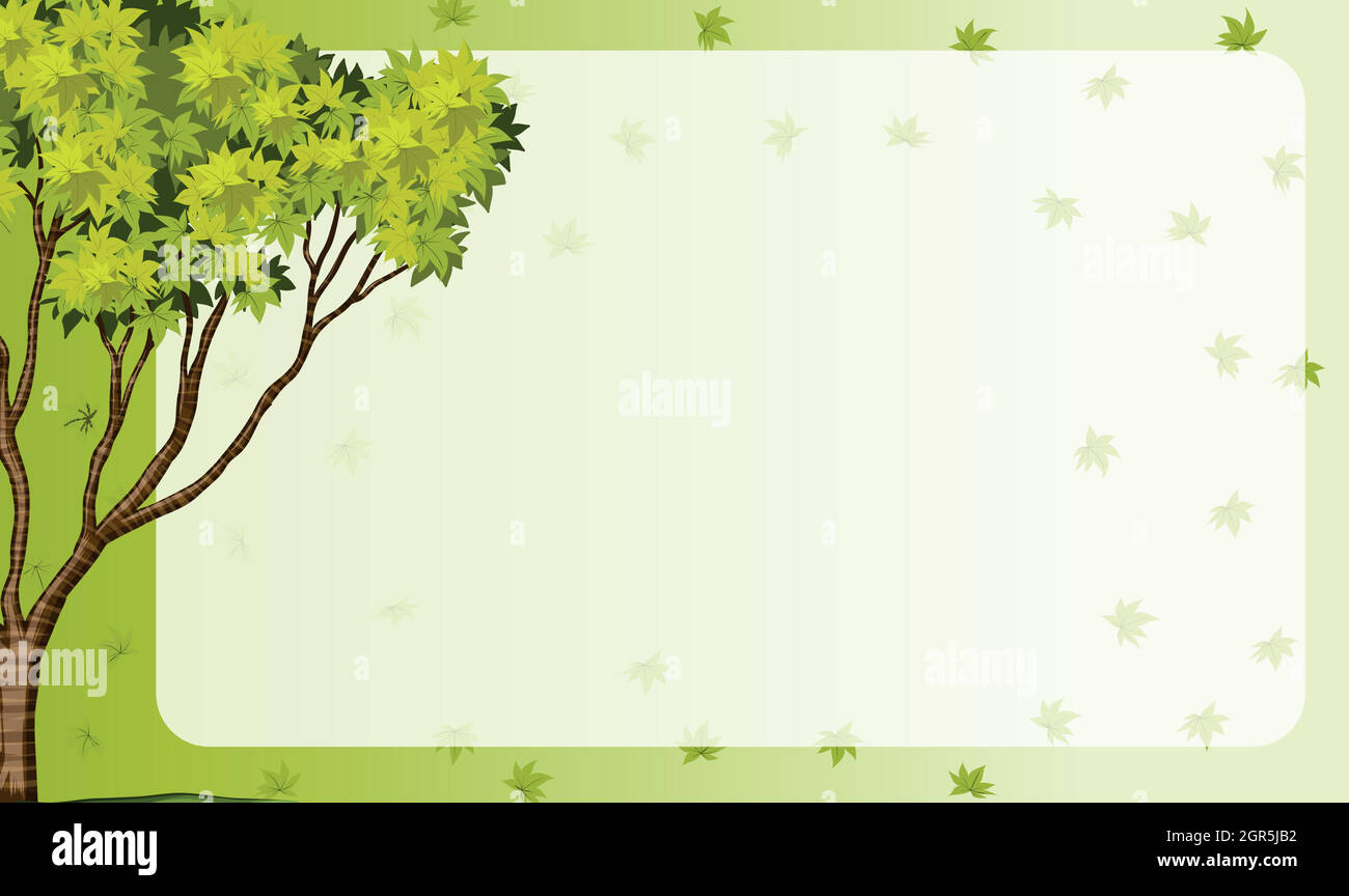 Cadre avec thème nature Illustration de Vecteur