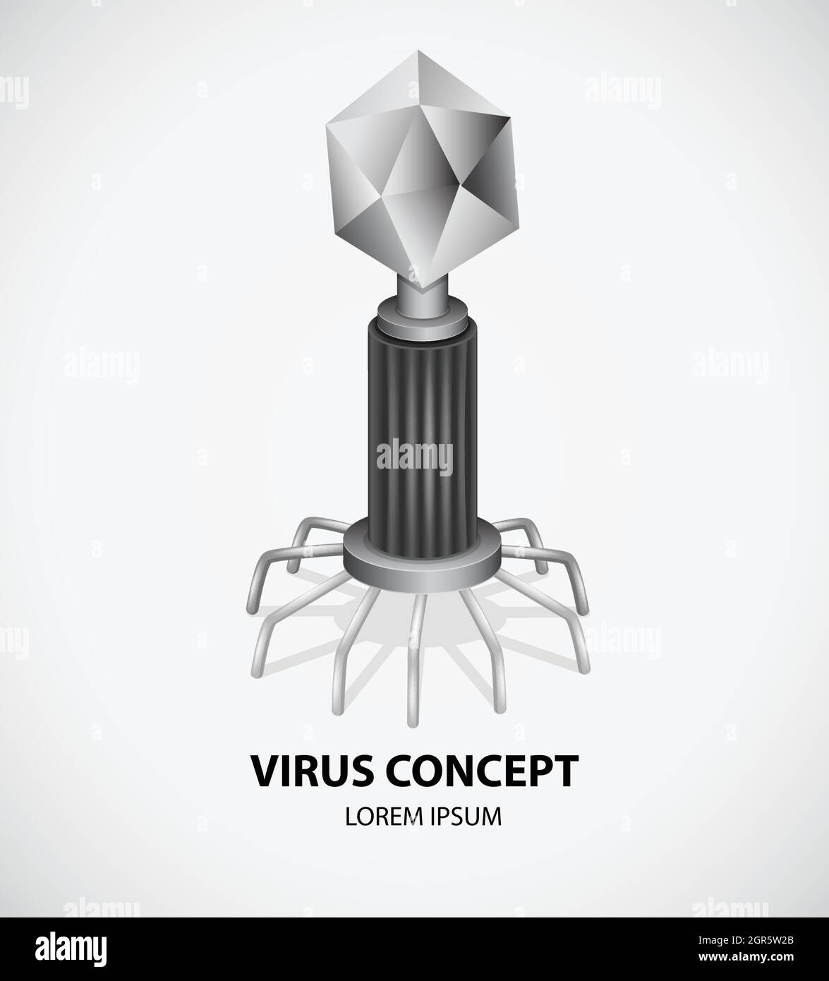 Notion de virus Illustration de Vecteur