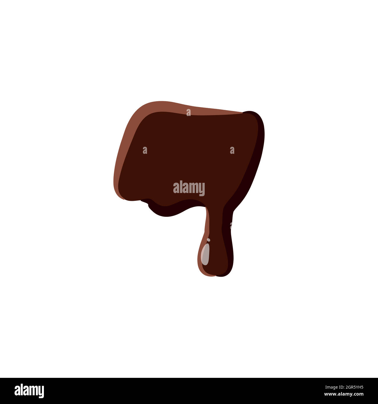 Dash à partir de alphabet latin a fait du chocolat Illustration de Vecteur