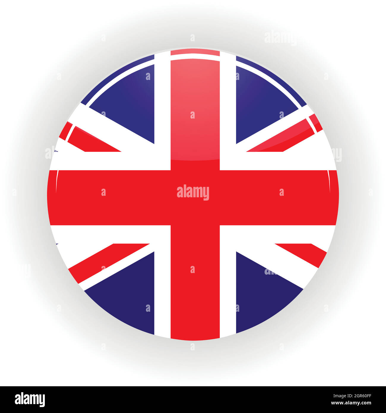 Royaume-uni cercle icône Illustration de Vecteur