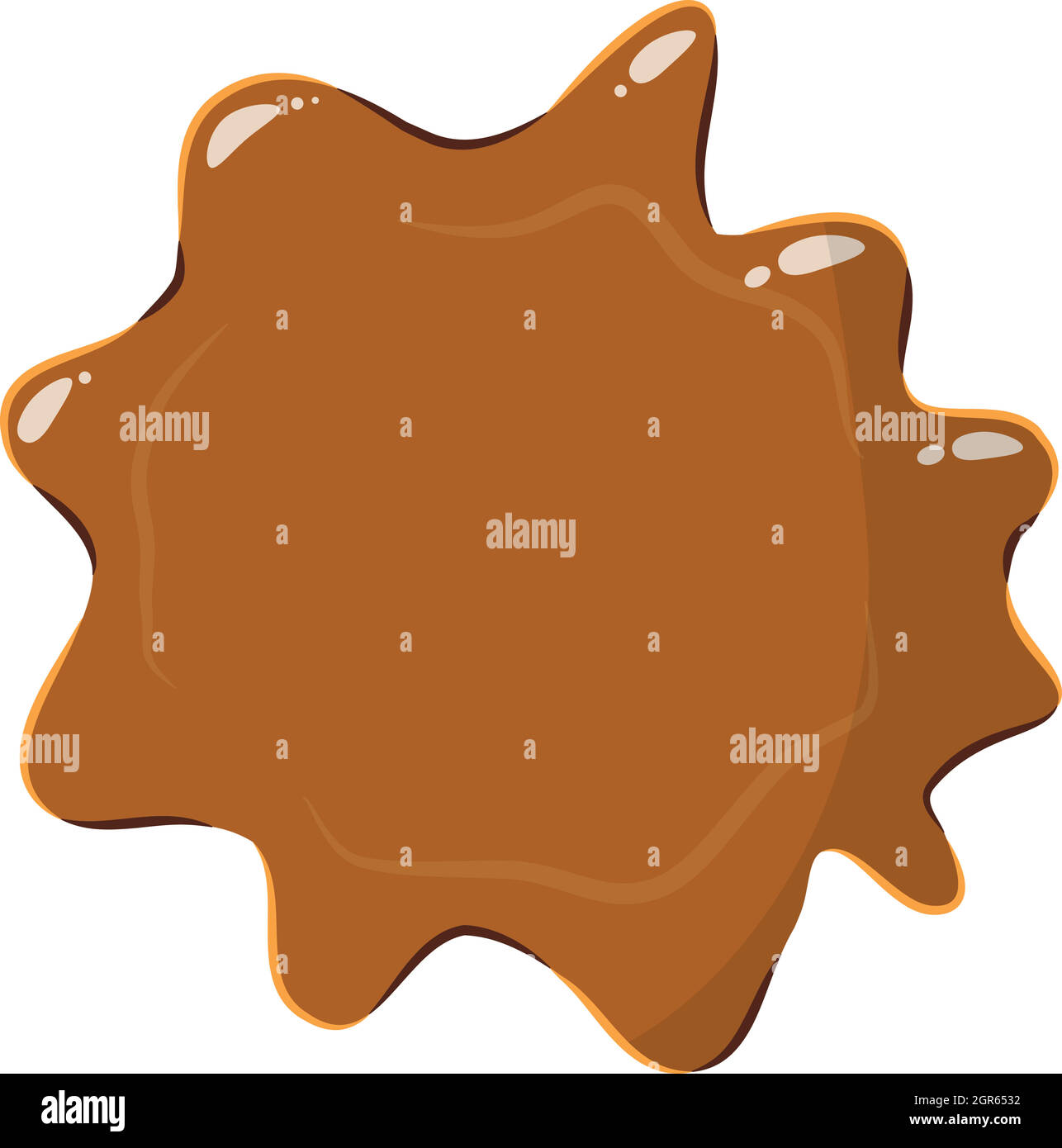 L'icône de caramel brun Illustration de Vecteur