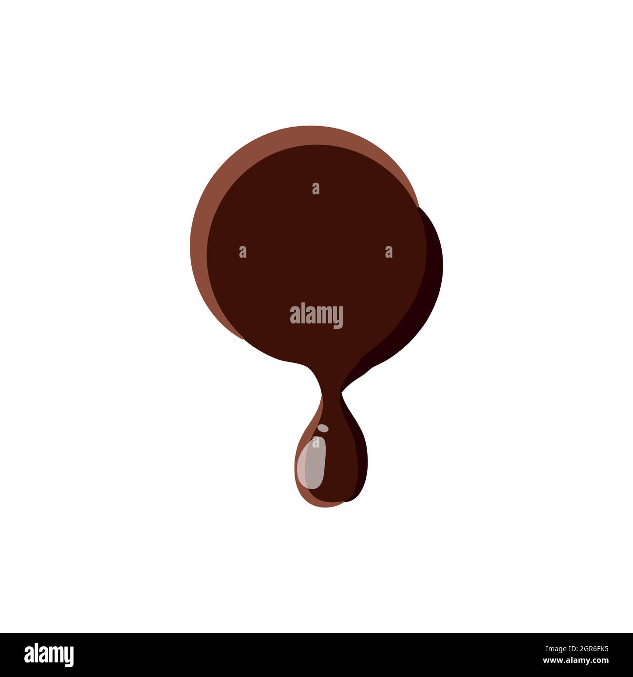 Point d'alphabet latin a fait du chocolat Illustration de Vecteur