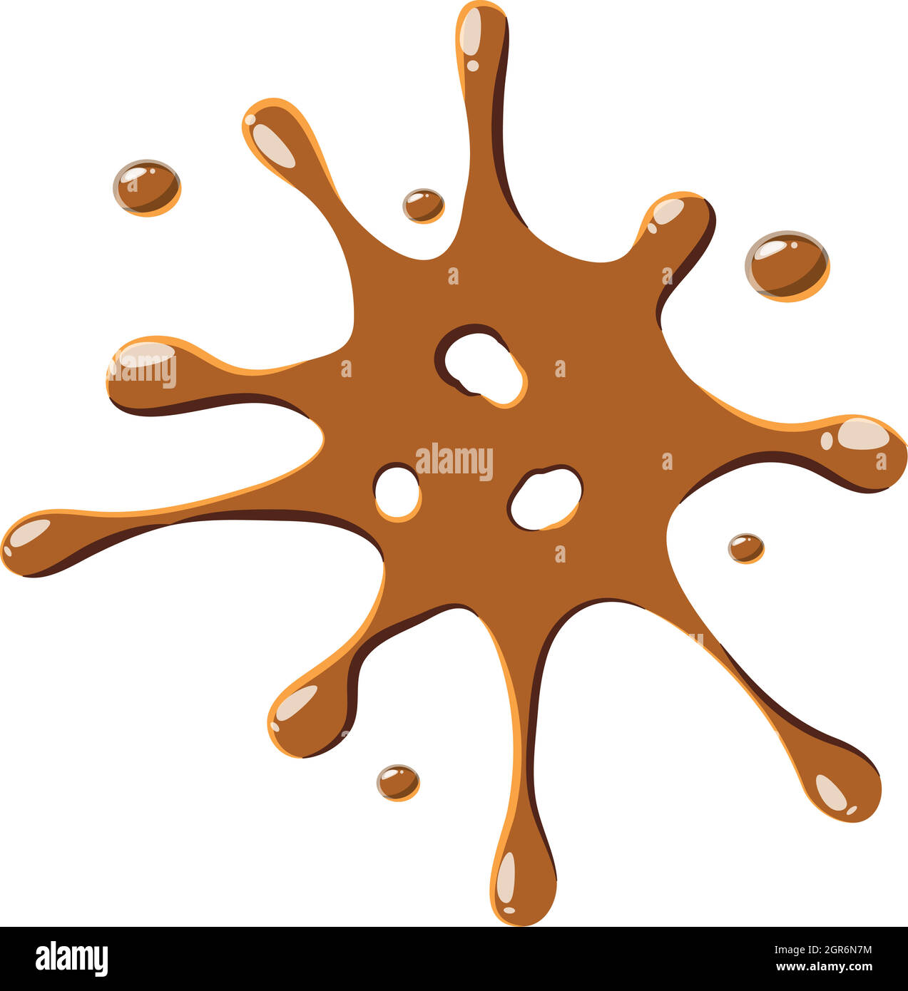 Place de l'icône de caramel brun Illustration de Vecteur