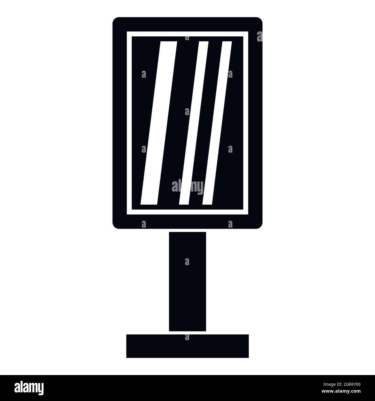 Stand publicitaire, icône de style simple. Illustration de Vecteur