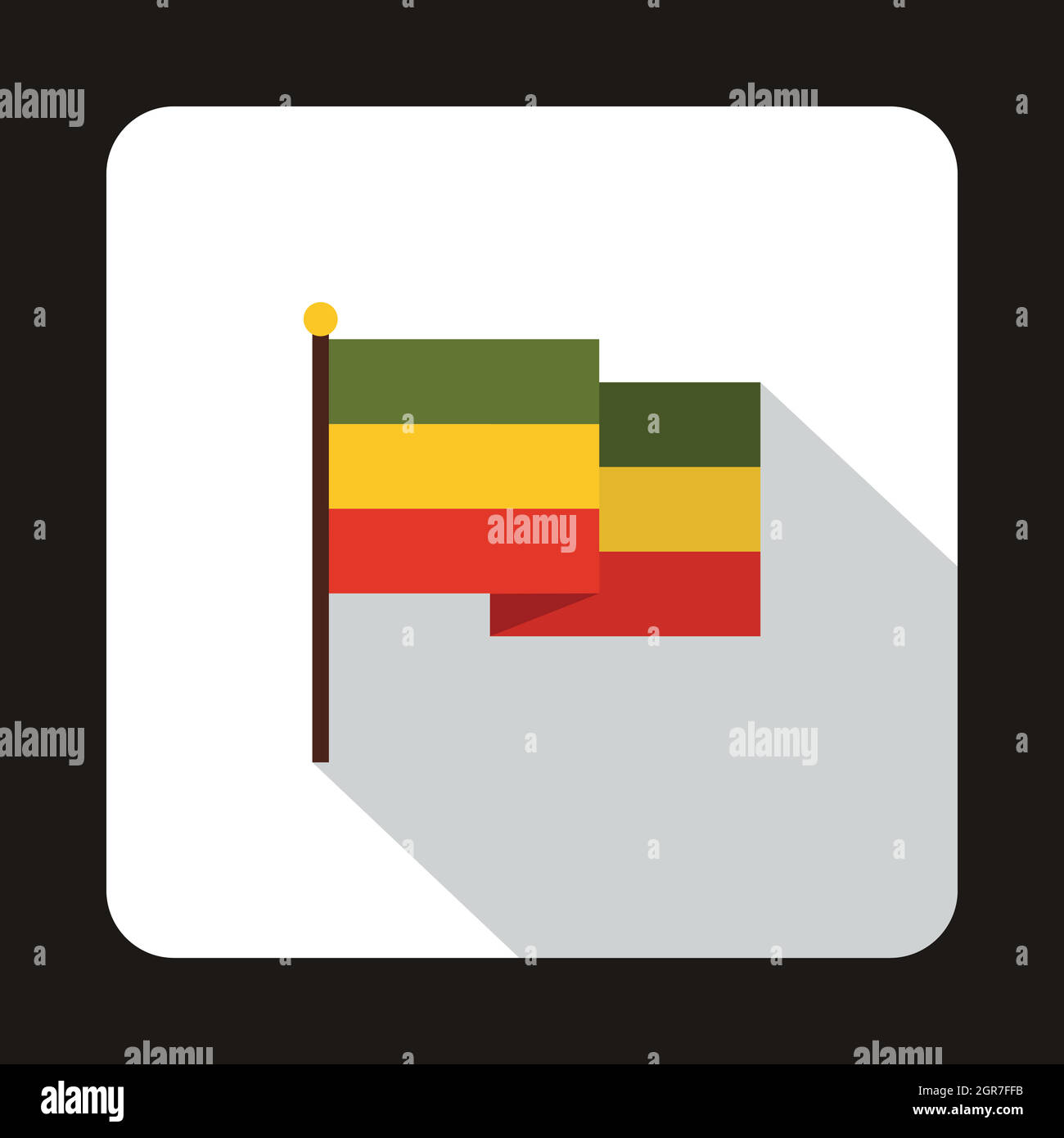 Drapeau rastafari Banque d'images vectorielles - Alamy