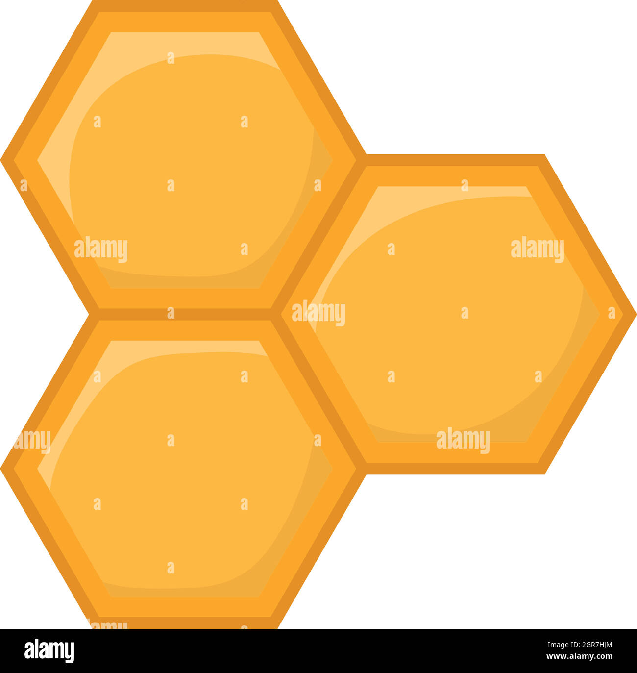 Nid d'abeille, l'icône de style cartoon Illustration de Vecteur