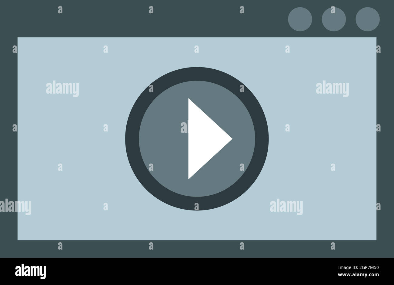 Movie player Banque d'images vectorielles - Alamy