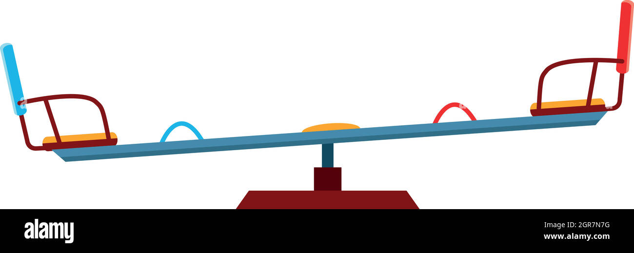 L'icône d'équilibrage Swing, cartoon style Illustration de Vecteur