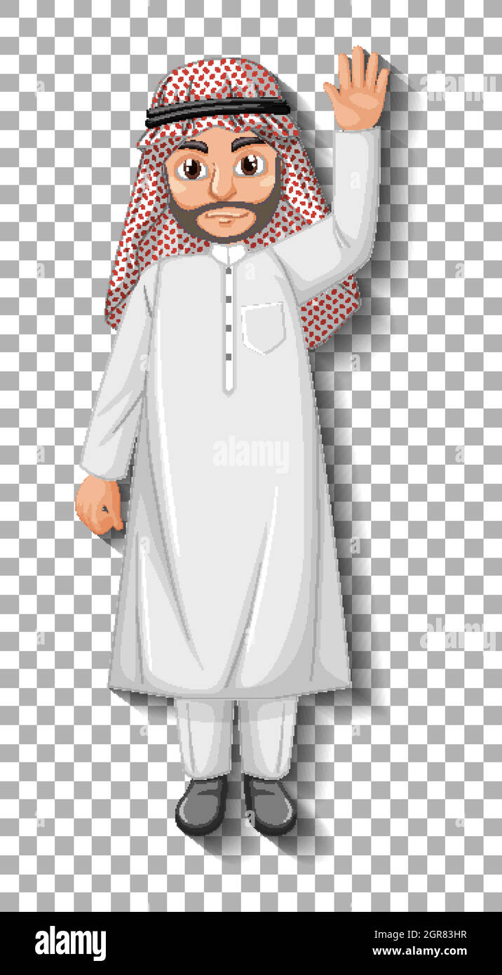 Personnage de dessin animé arabe Image Vectorielle Stock Alamy