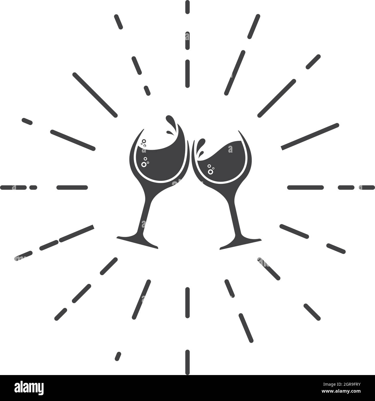 illustration vectorielle avec logo wine Illustration de Vecteur