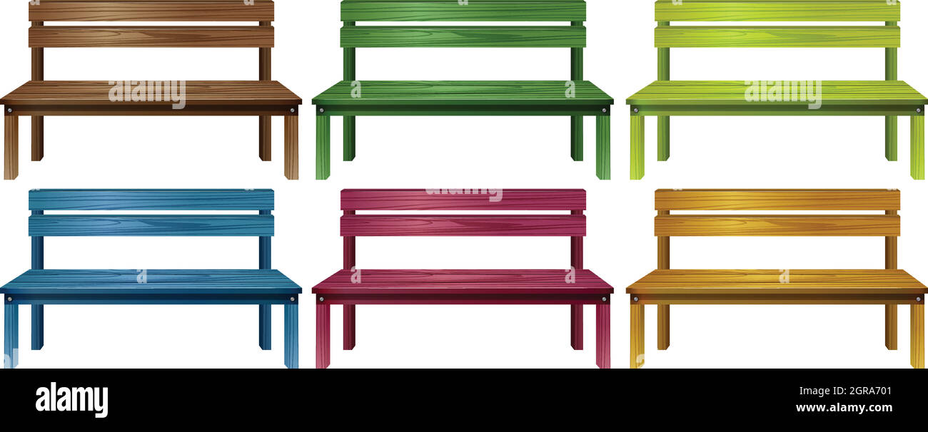 Bancs pour s’asseoir Banque d’images vectorielles - Alamy