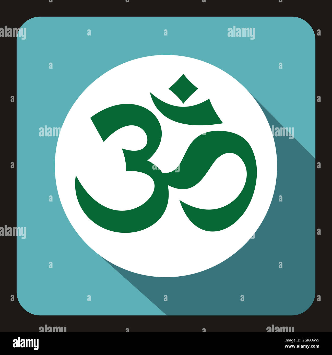 Icône de symbole Ohm, style plat Illustration de Vecteur