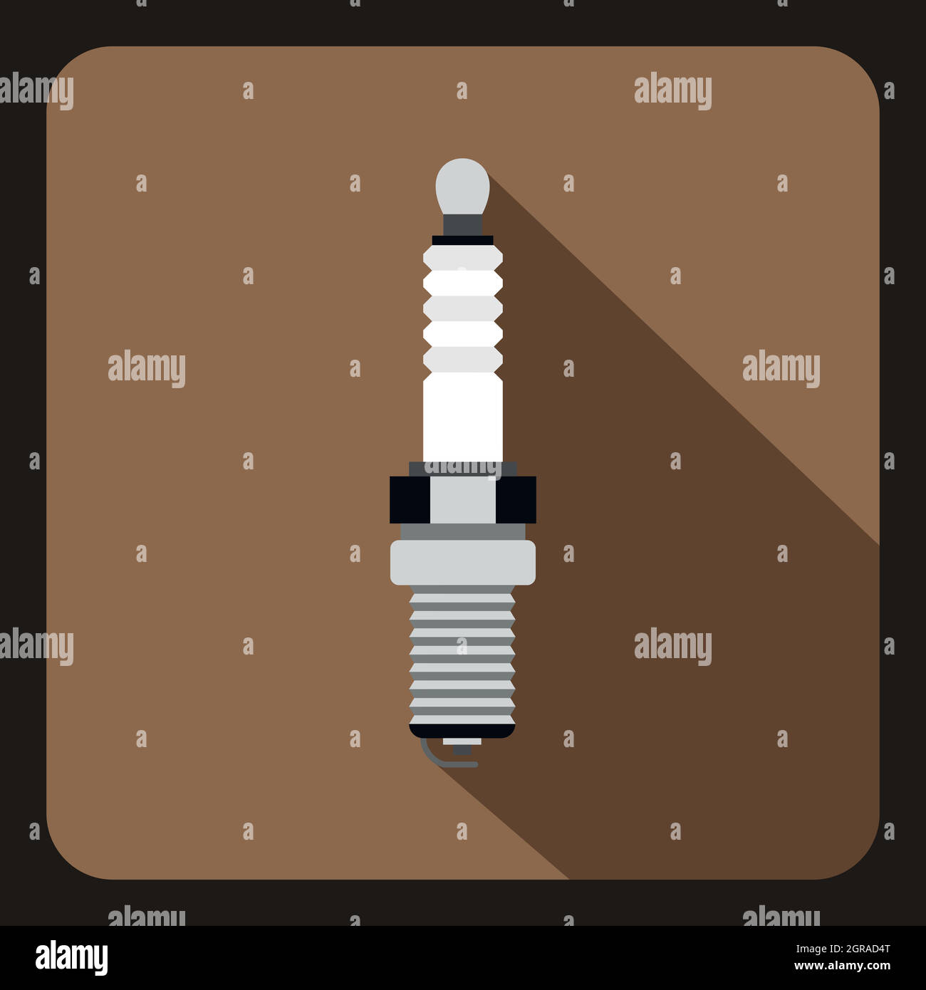 Bougie de voiture, l'icône de style plat Illustration de Vecteur