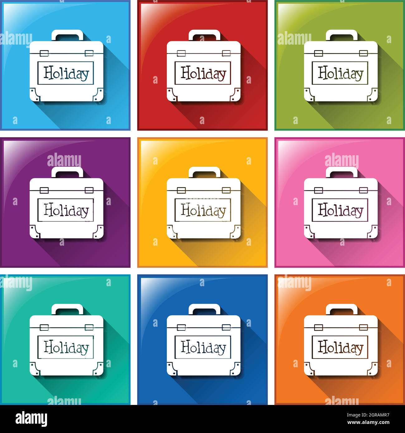 Icônes du sac des fêtes Illustration de Vecteur