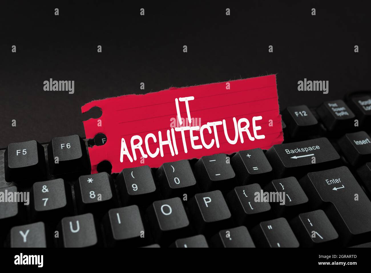 Texte montrant inspiration IT Architecture. Le mot écrit sur l'architecture est appliqué au processus de téléchargement et d'écriture de la structure globale en ligne Banque D'Images