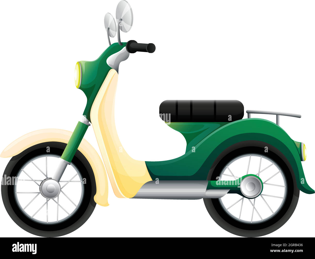 Une moto Illustration de Vecteur