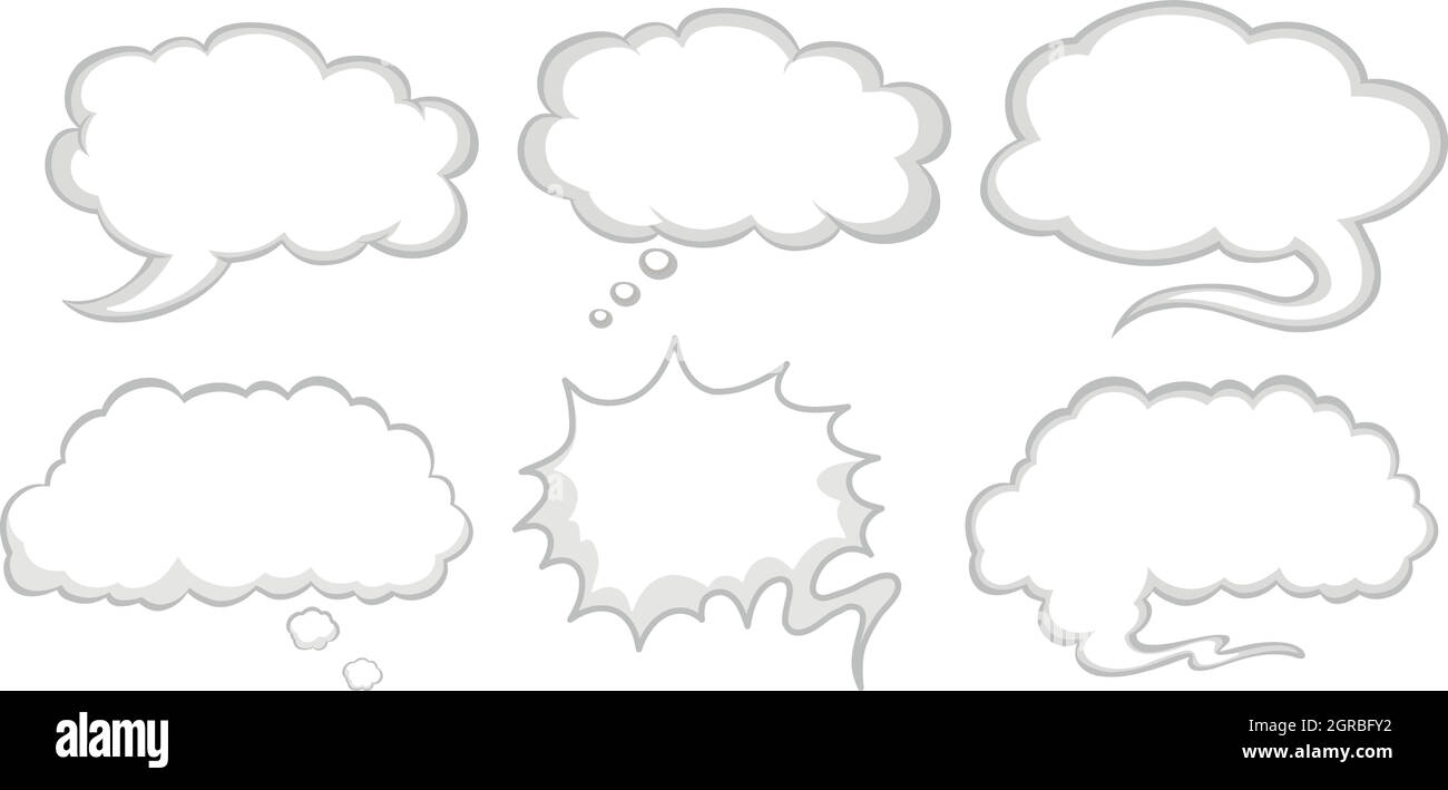 Conception différente des bulles de parole Illustration de Vecteur Conception différente des bulles de parole Illustration de Vecteur