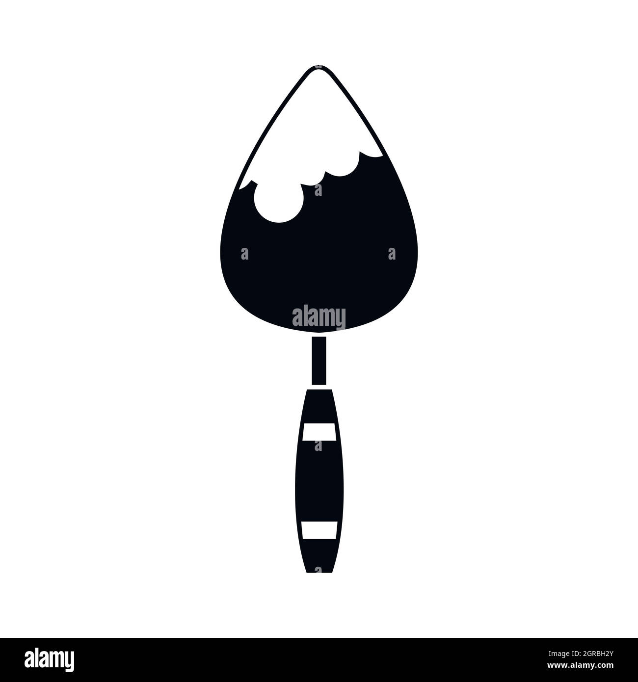 L'icône de la truelle de la construction, le style simple Illustration de Vecteur