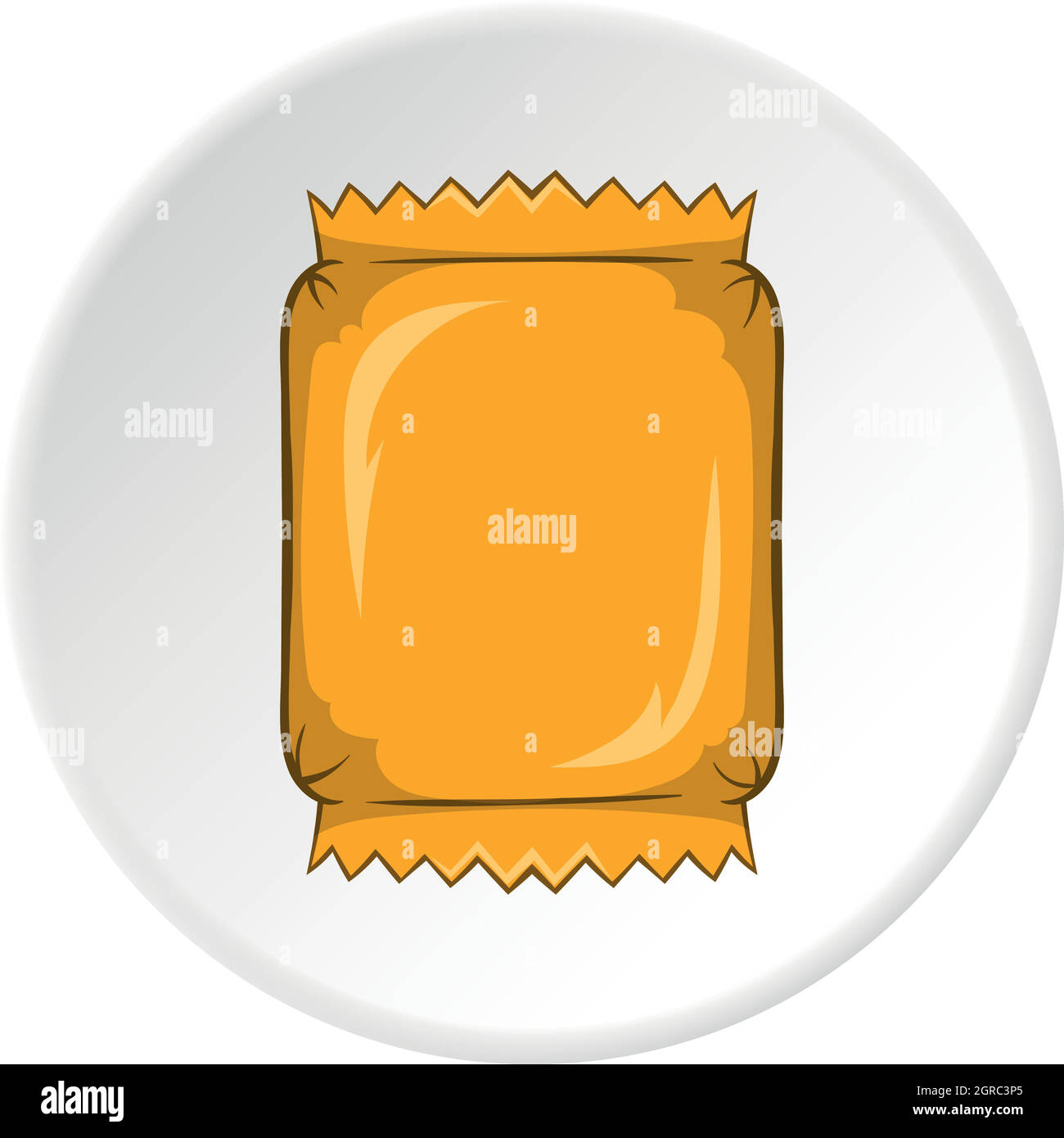 L'emballage pour le chocolat, l'icône de style cartoon Illustration de Vecteur