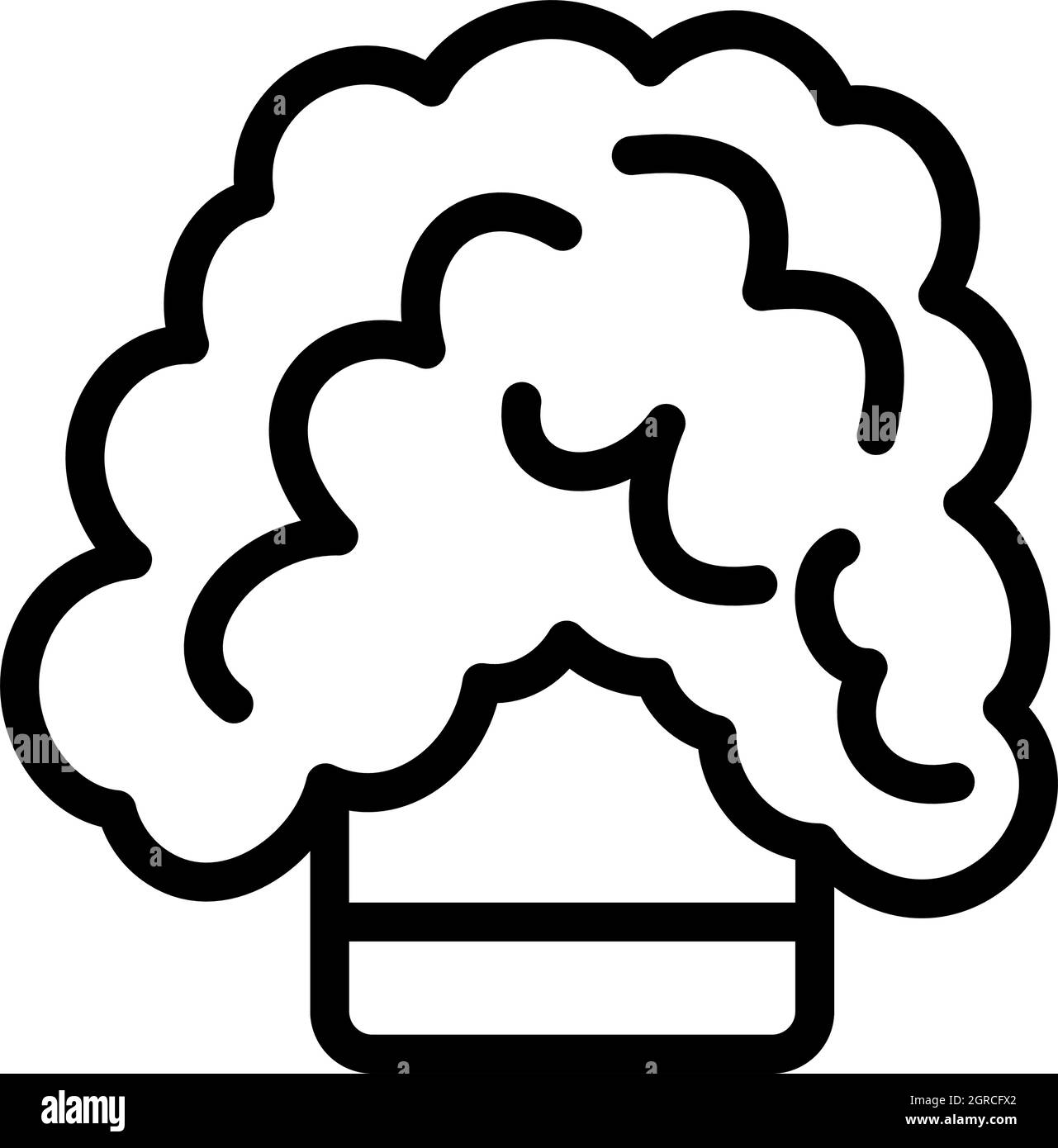 Icône de la réaction chimique dans le verre Illustration de Vecteur