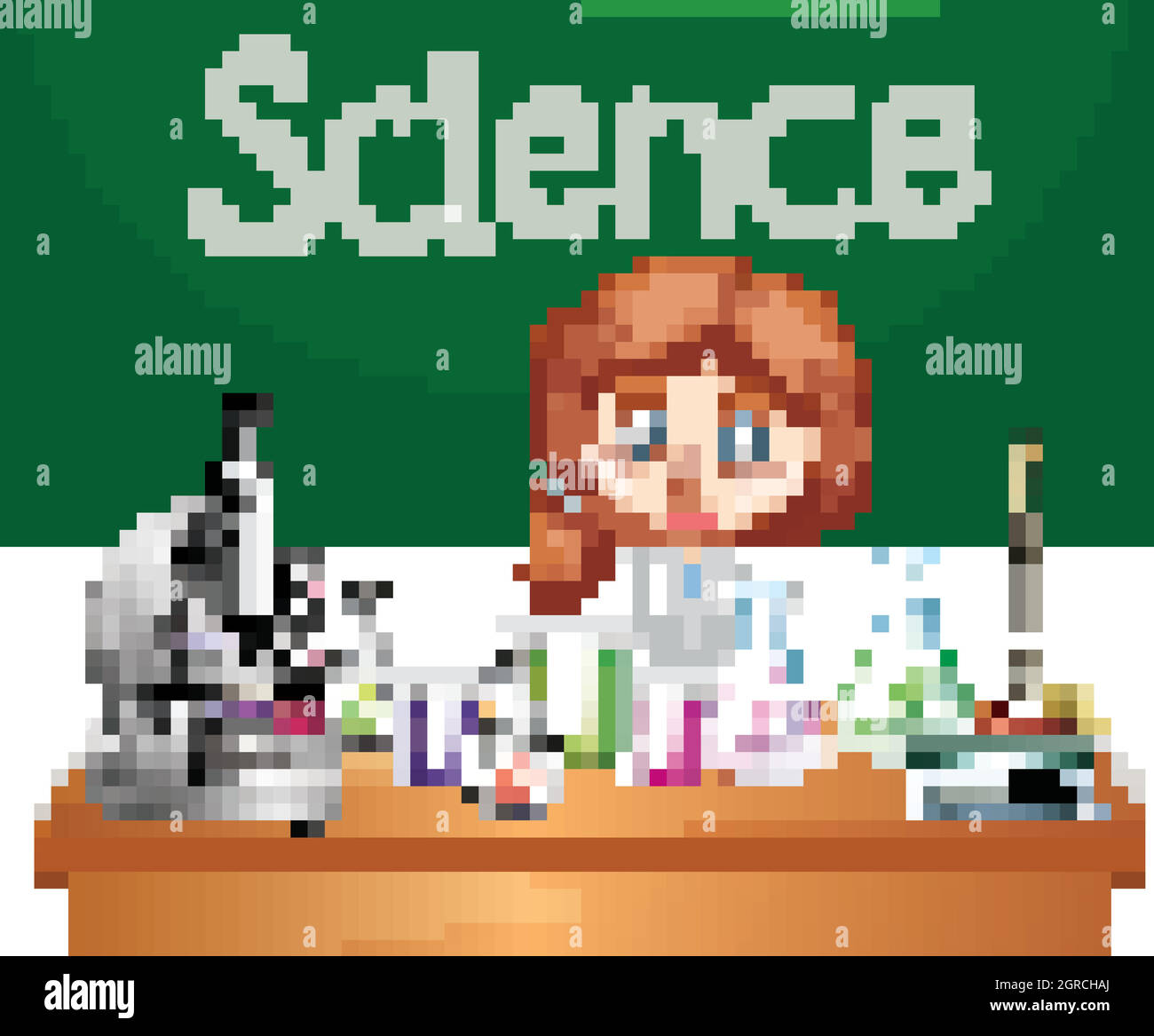 Dans le laboratoire scientifique Illustration de Vecteur