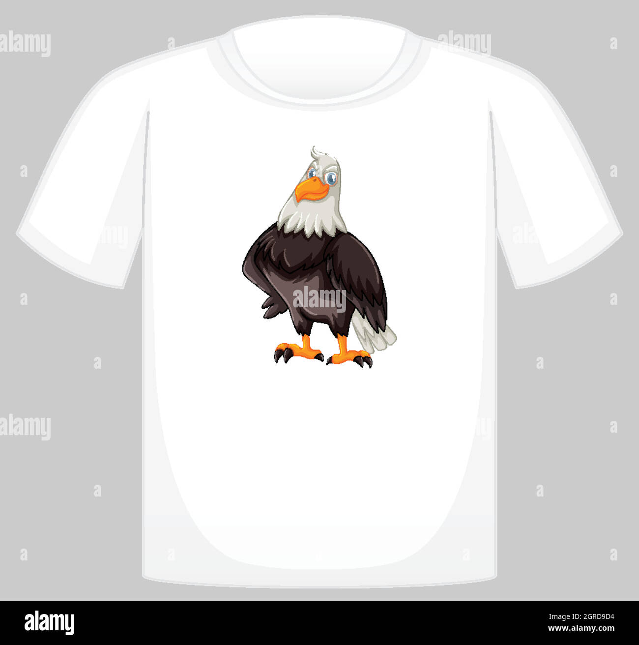 T-shirt avec motif falcon sur le devant Illustration de Vecteur