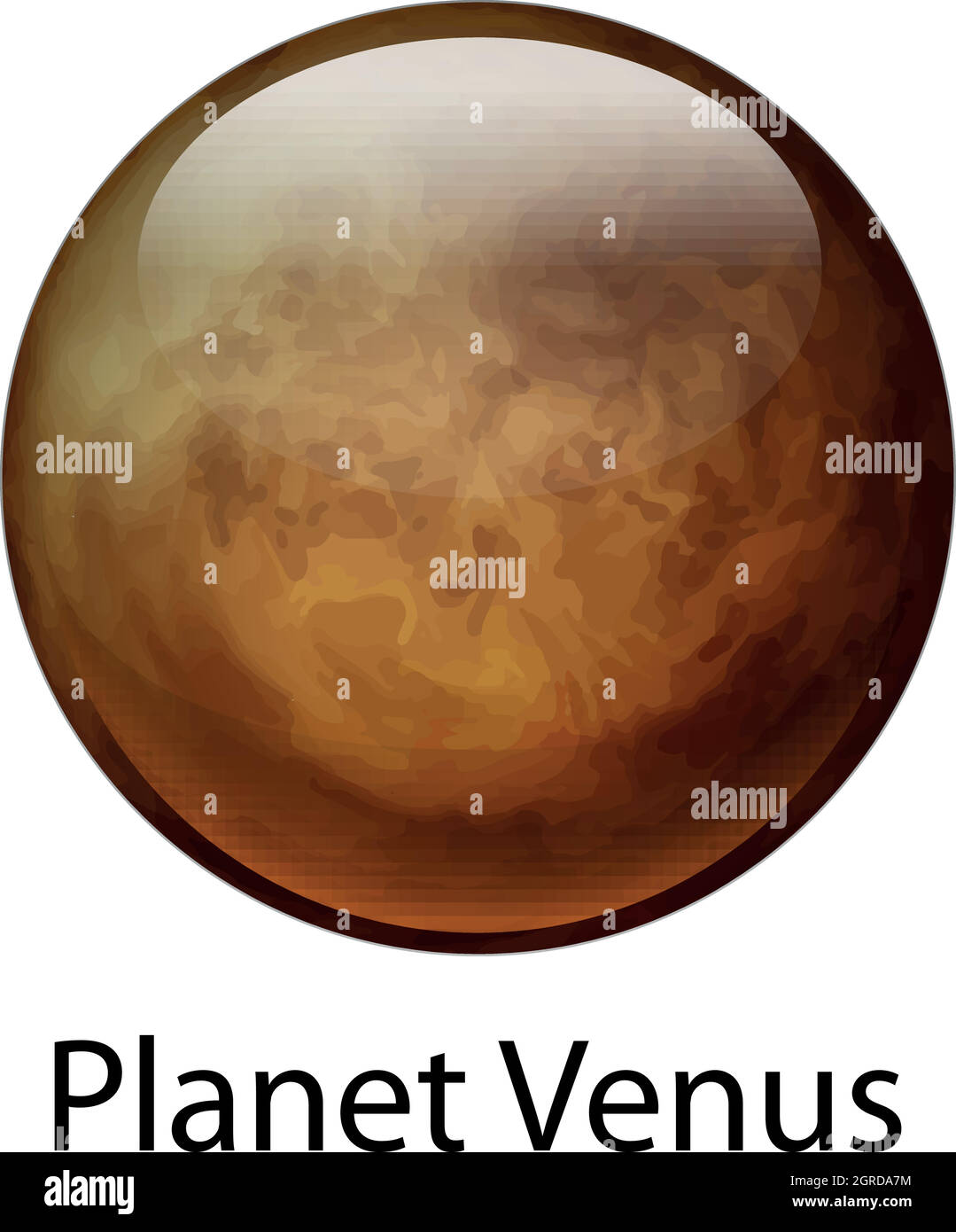 Planète Vénus Illustration de Vecteur