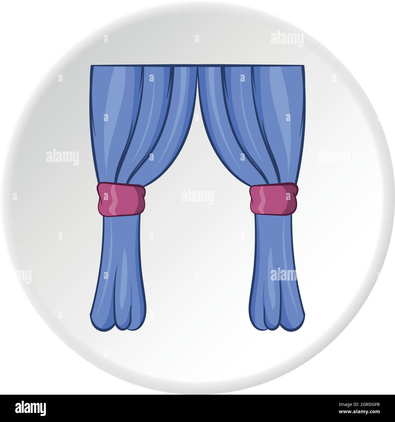 Rideaux blancs Banque d'images vectorielles - Alamy