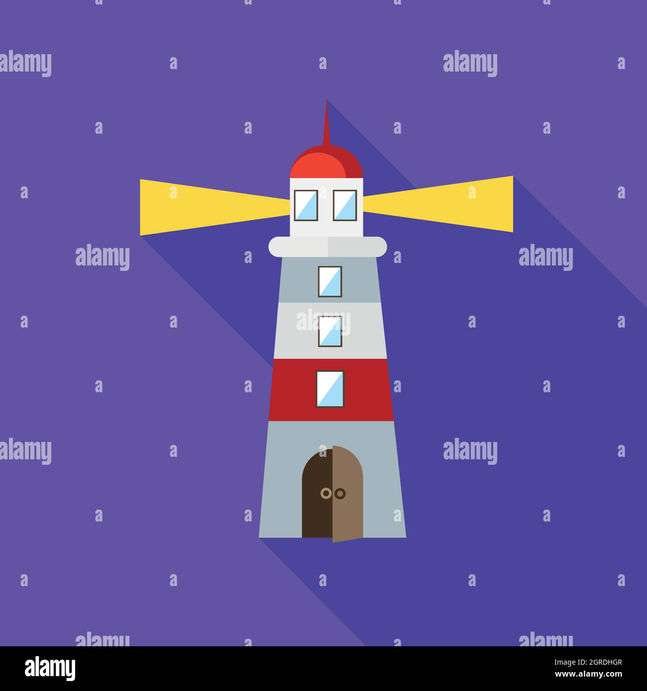 Icône style phare, télévision Illustration de Vecteur