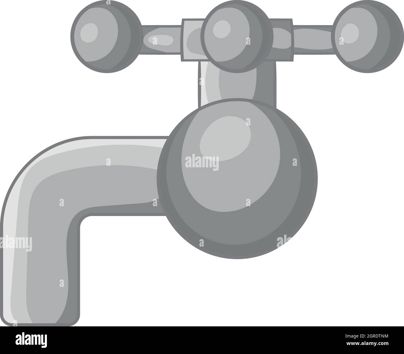 Sur l'icône de tuyau, style monochrome noir Illustration de Vecteur