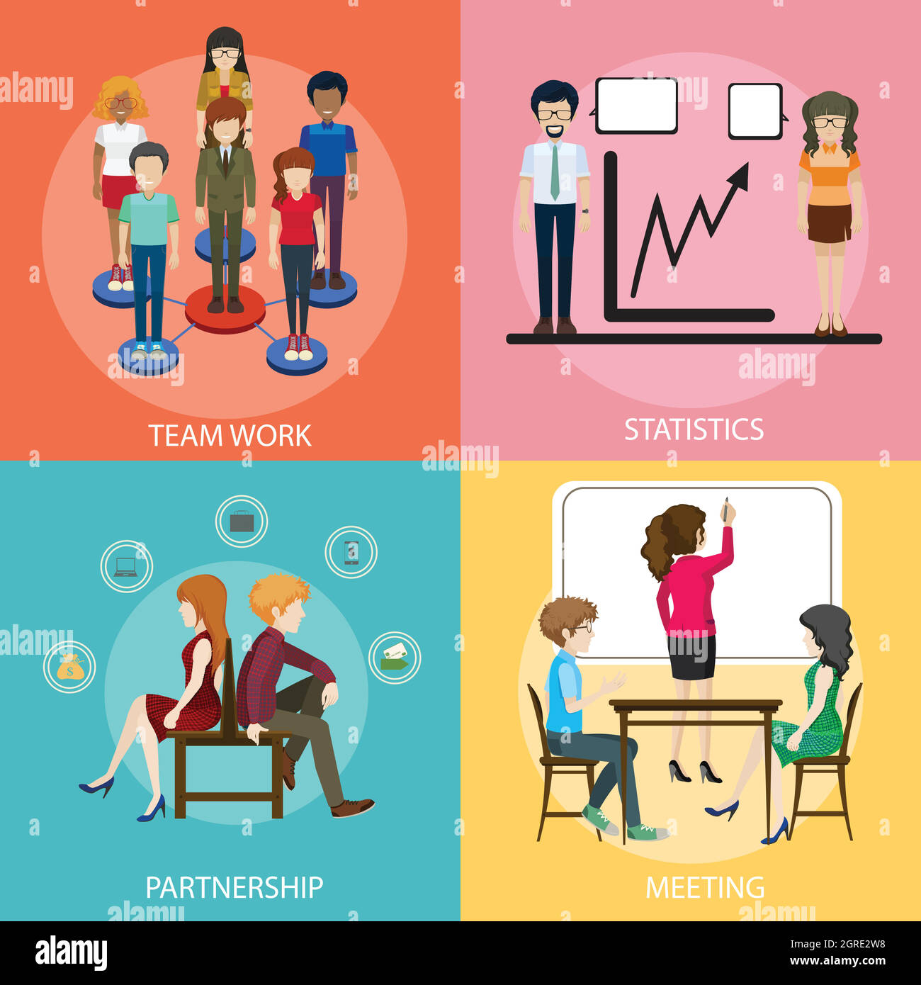 Entreprise Illustration de Vecteur