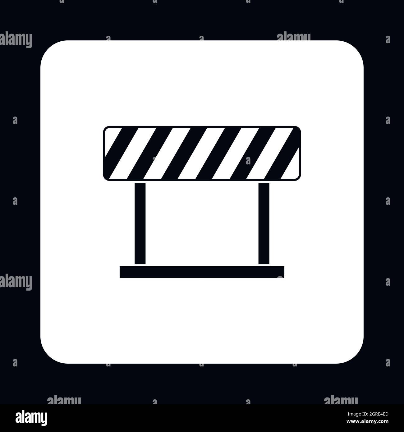 Interdiction de circulation, l'icône de connexion simple style Illustration de Vecteur