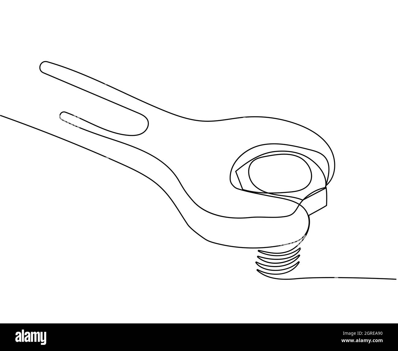 vis et écrous à clé à œillet en acier Illustration de Vecteur