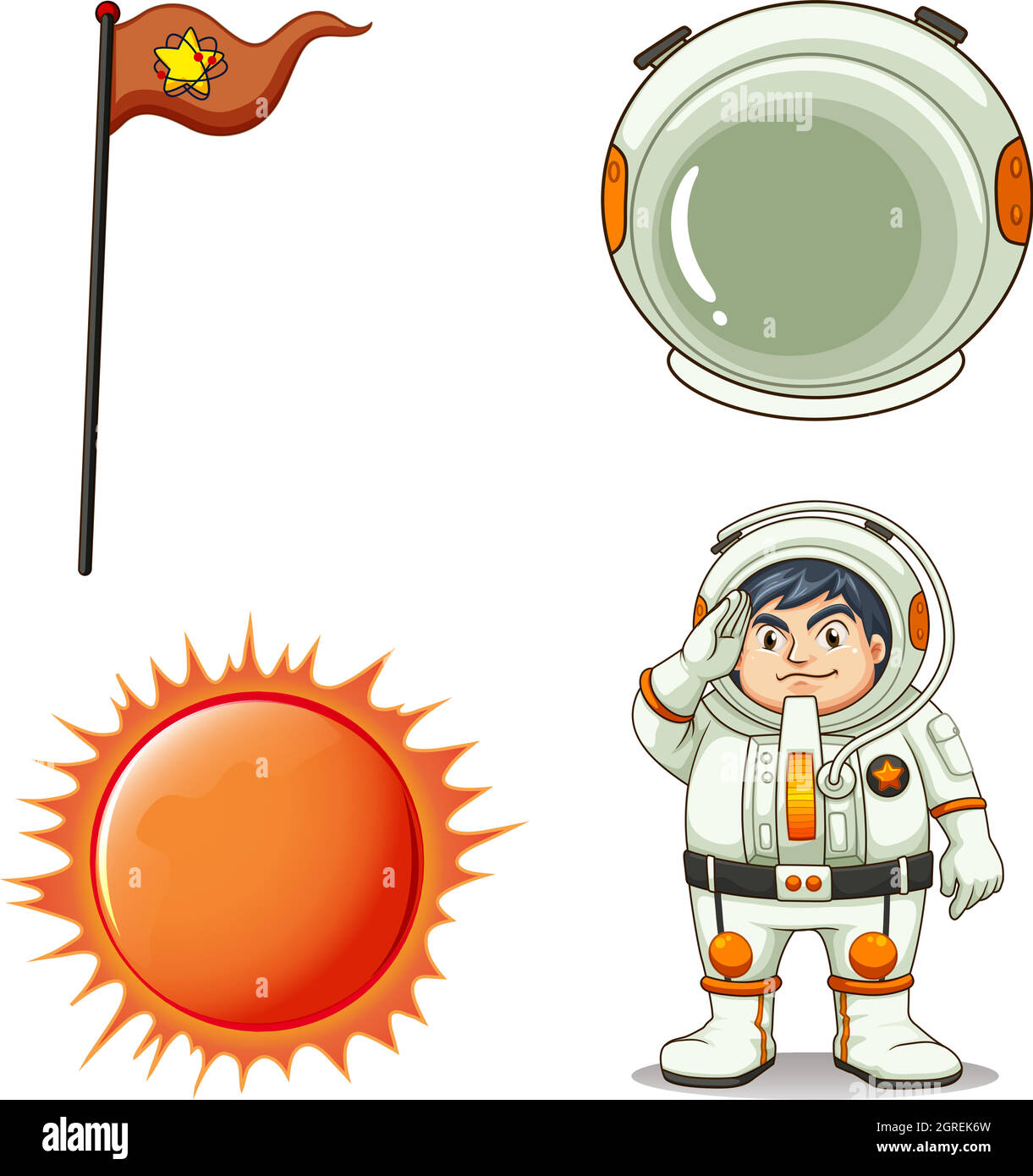 Un astronaute Illustration de Vecteur