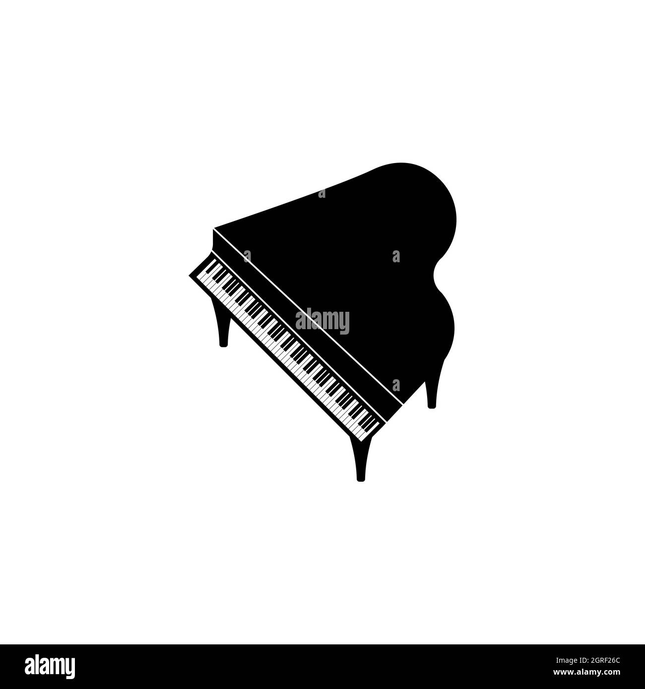 Modèle de conception d'illustration Vector d'icône de piano Music Banque D'Images