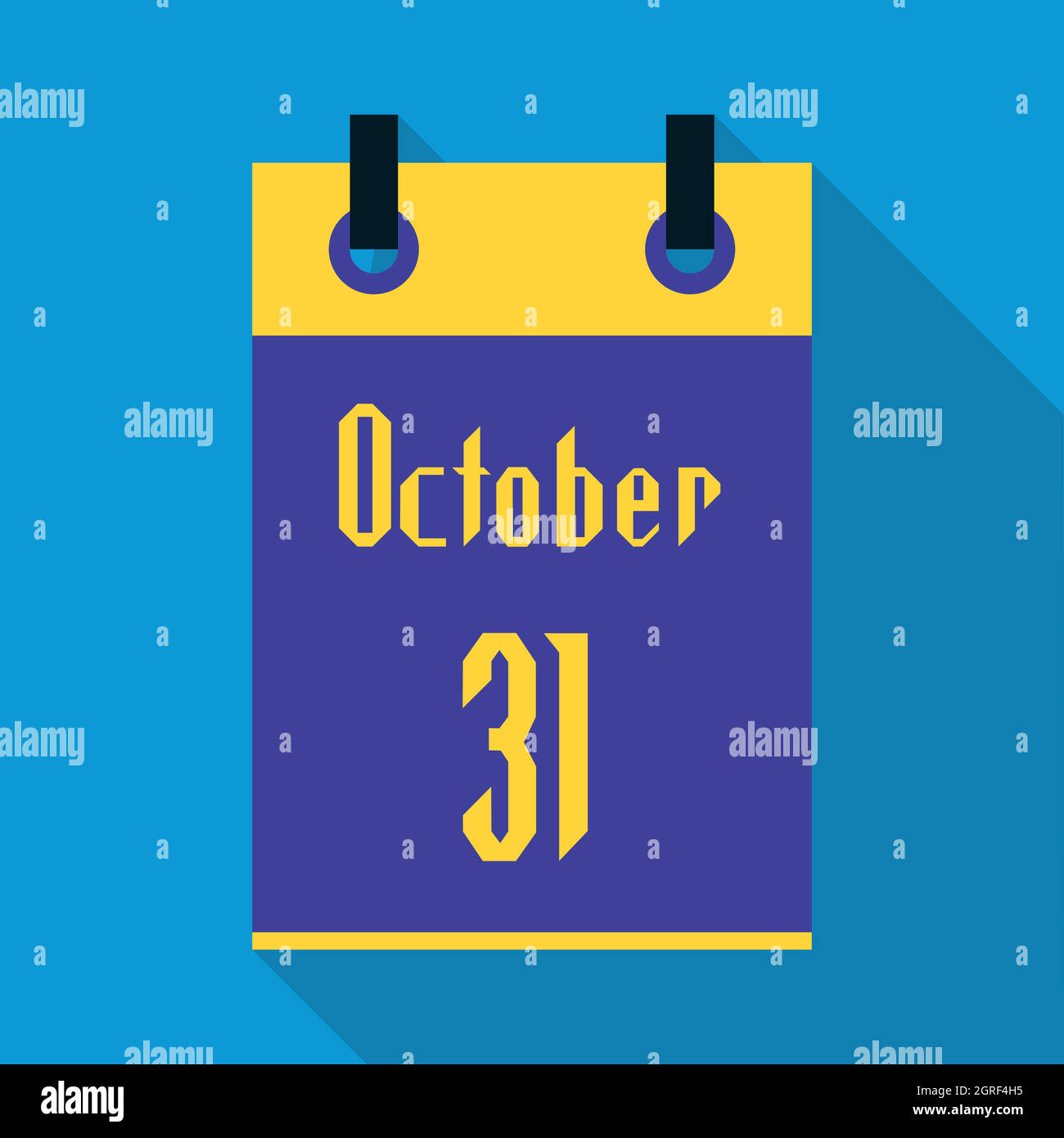 30 octobre calendrier première icône de style, télévision Illustration de Vecteur