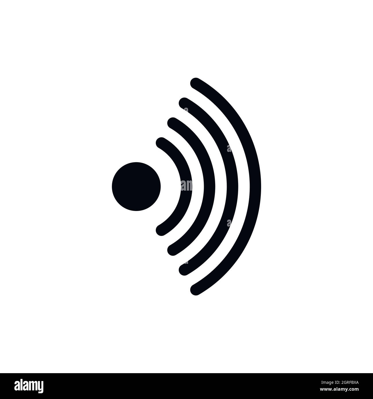 Symbole de réseau sans fil, l'icône de style simple. Illustration de Vecteur