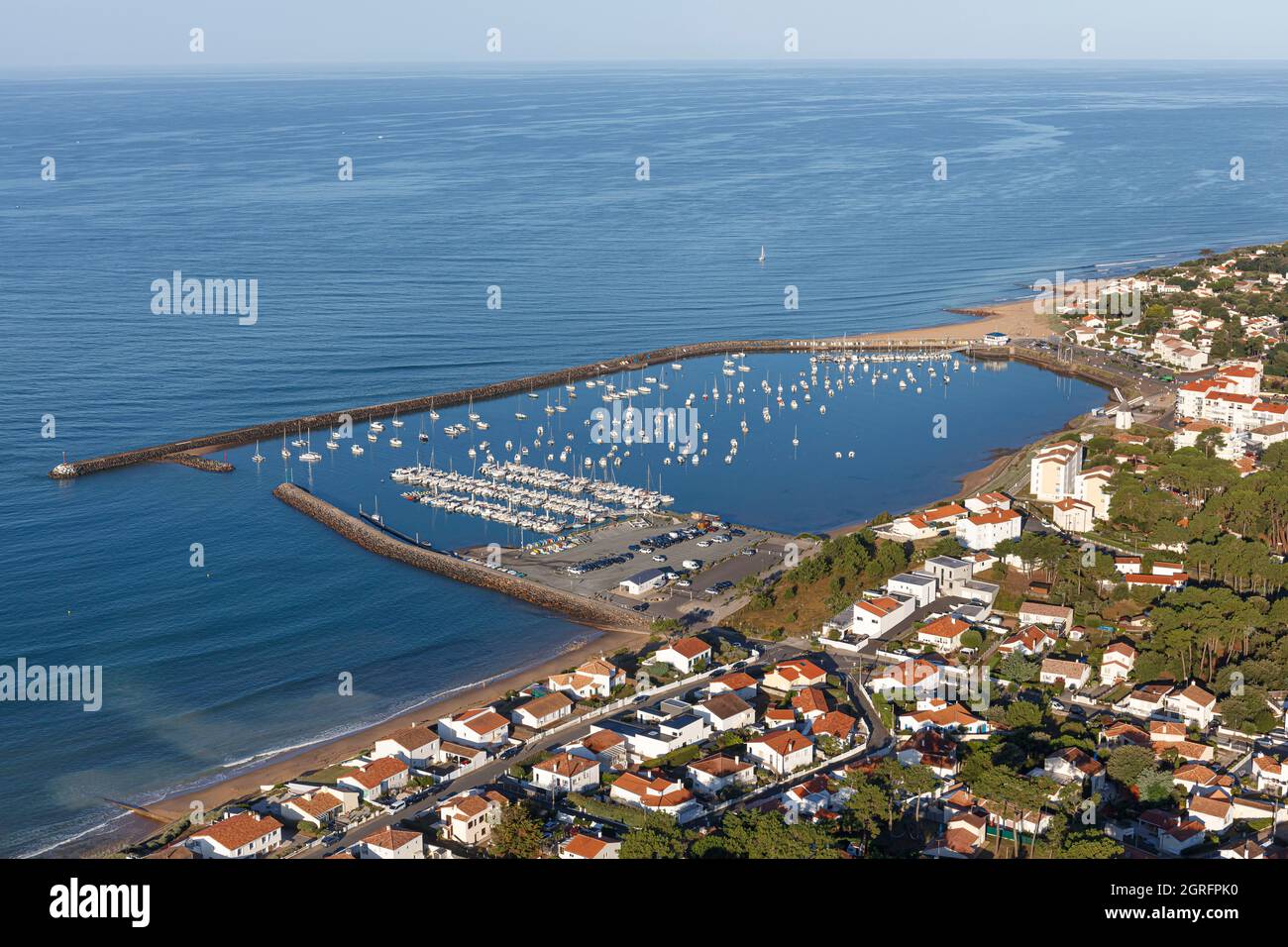 France, Vendée, Jard sur Mer, le port de plaisance (vue aérienne Photo  Stock - Alamy